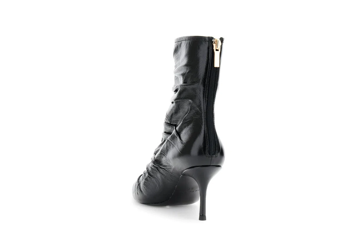 CAFèNOIR - Stiefeletten Aus Leder In Naplak-Optik Mit Reißverschluss Hinten, Für Frauen, Farbe