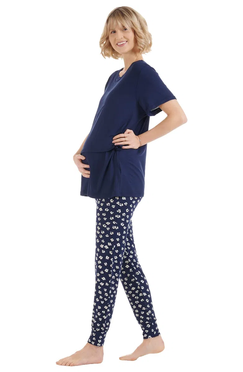 Herzmutter Stillpyjama-Umstandspyjama - Schlafanzug für Damen - Stillfunktion - Nachtwäsche für Schwangerschaft - Langarm - 2000 2950