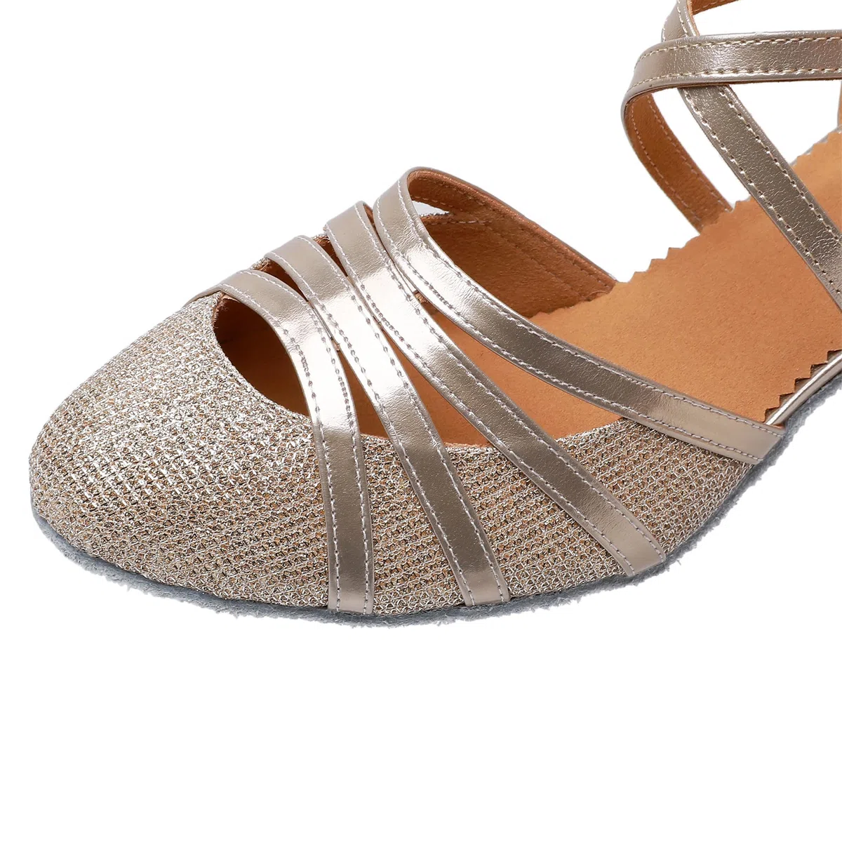 Rosefinch Damen Latein Salsa Tanzschuhe Geschlossene Zehe Mode Tango Cha-Cha Ballroom Performence Tanzen Schuhe 5/7cm Absatz 34-41EU