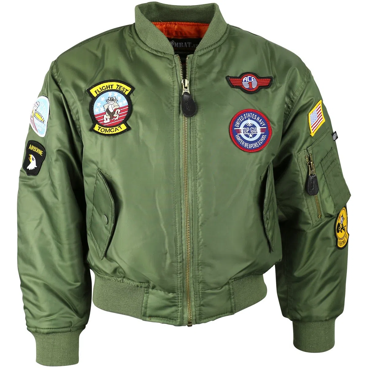 Kombat UK Unisex Kinder Ma1 Flight Jacke (1er Pack)