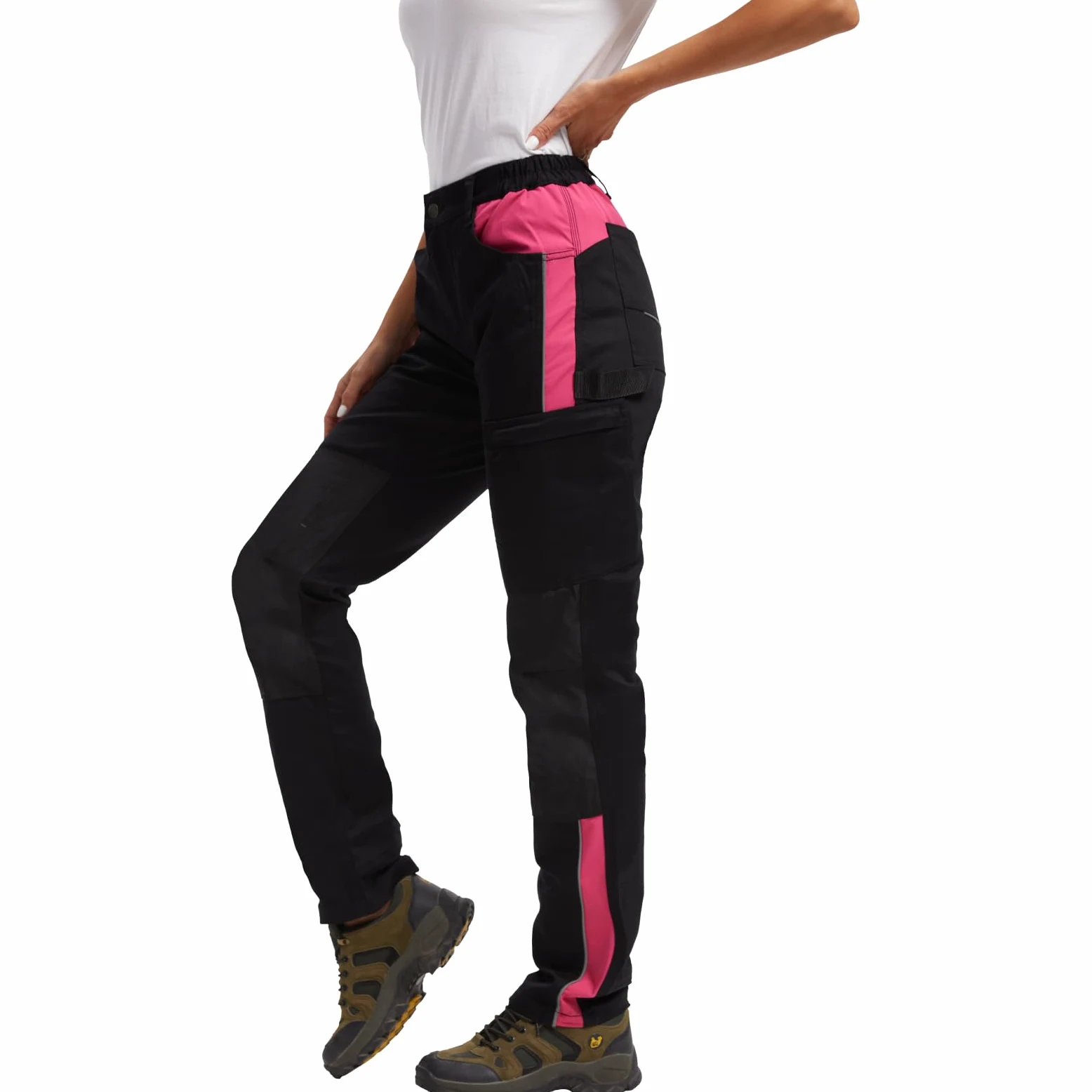 WORK IDEA Damen-Arbeitshose in Figurbetonter Passform, elastisch und leicht, mit Mehreren Funktionaltaschen.