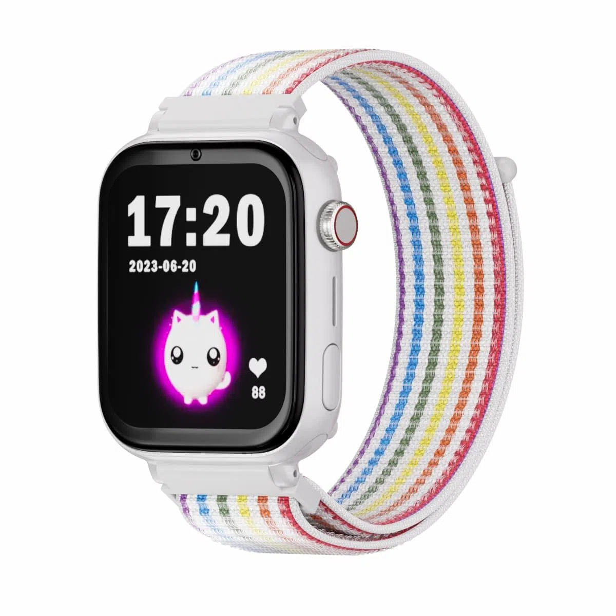 SaveFamily SaveWatch Plus 4G. Smartwatch für Kinder. Anruf, Video, Face ID, Anpassbare Bänder, UltraSlim, Hintergrundbilder, Musik, Bluetooth, App Store (Unicorn)