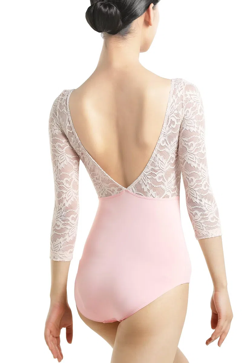 Ballett Body Damen,Erwachsene Langarm Spitze Ballett Trikot