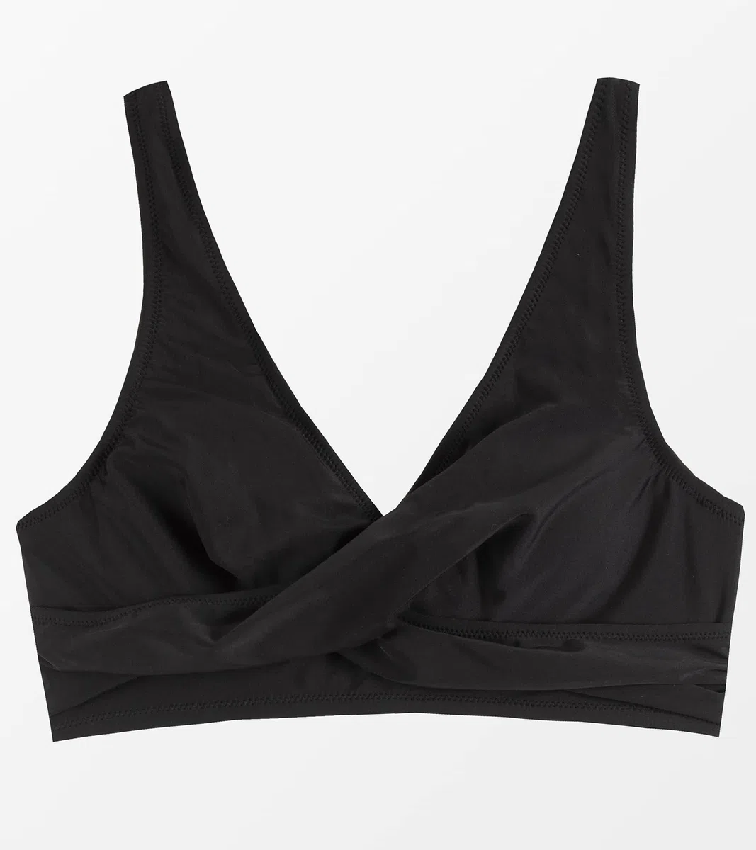 CUPSHE Damen-Bikini-Oberteil mit festem V-Ausschnitt und breiten Trägern zum Schnüren Bralette mit überkreuzter Rückenbindung