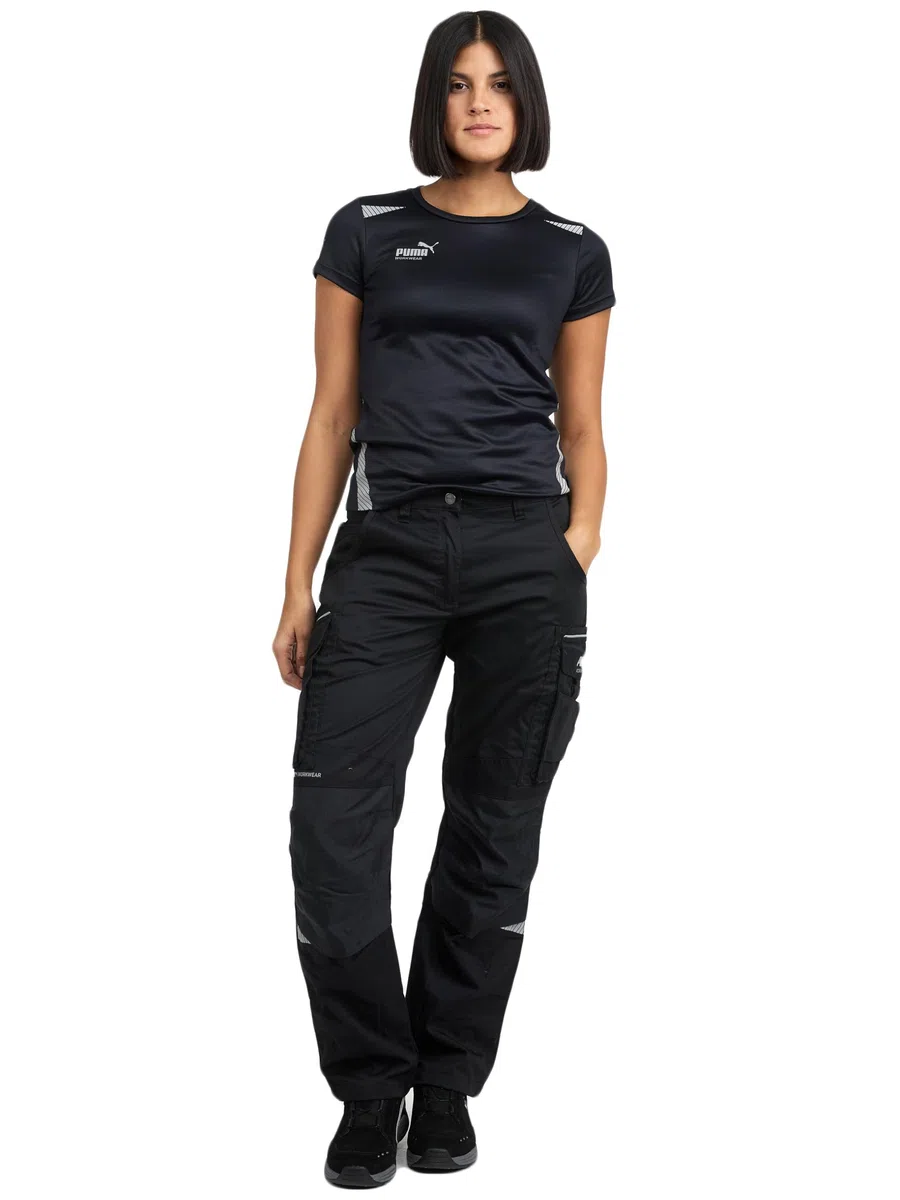 PUMA Workwear Precision X - Premium Arbeitshose für Damen, Funktionshose mit vielen Taschen, verstärkten Kniepartien und Stretch - für Handwerk, Produktion und Baugewerbe