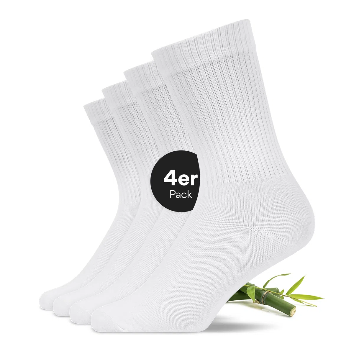 Snocks Premium Tennissocken Damen und Herren aus Bambusviskose - Atmungsaktive & antibakteriell Bambus Socken - Sportsocken in Gr. 35-50