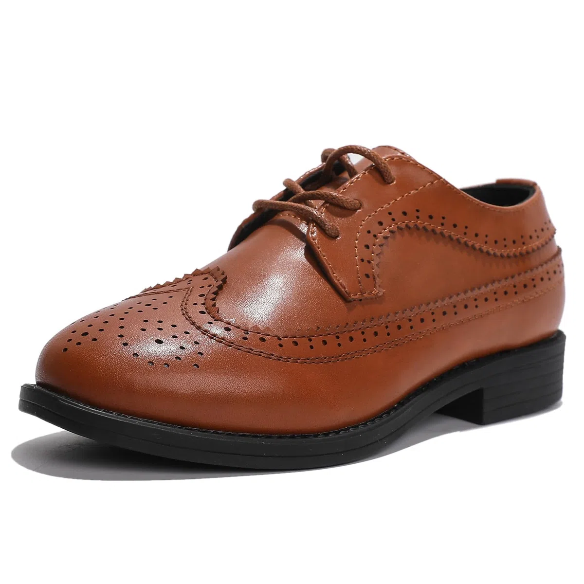 DADAWEN Jungen Schnürsenkel Anzugschuhe Schule Hochzeit Uniformschuhe