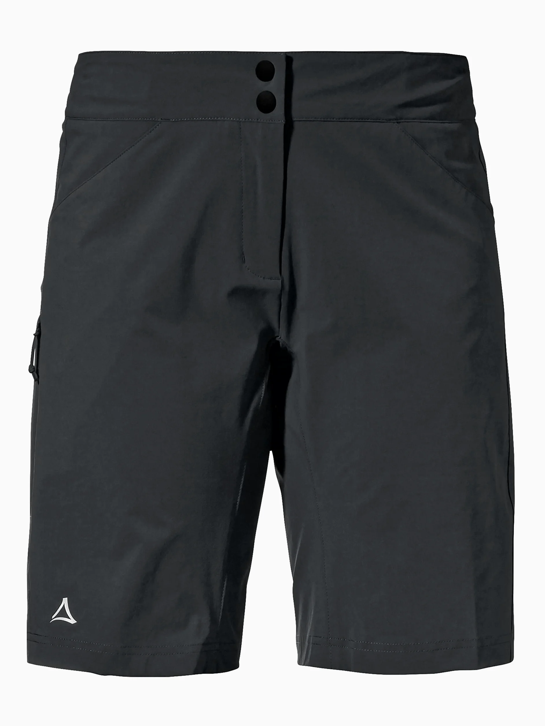 Schöffel Damen Shorts Danube L, Wasserabweisende Radhose, schnell trocknende Fahrradhose mit Bundverstellung