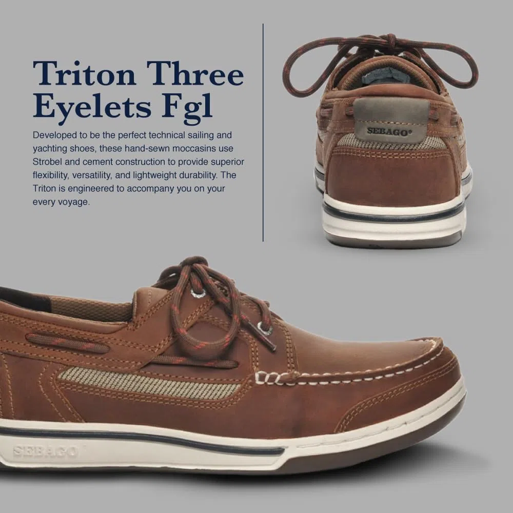Sebago Herren Triton DREI-Ösen Bootsschuhe