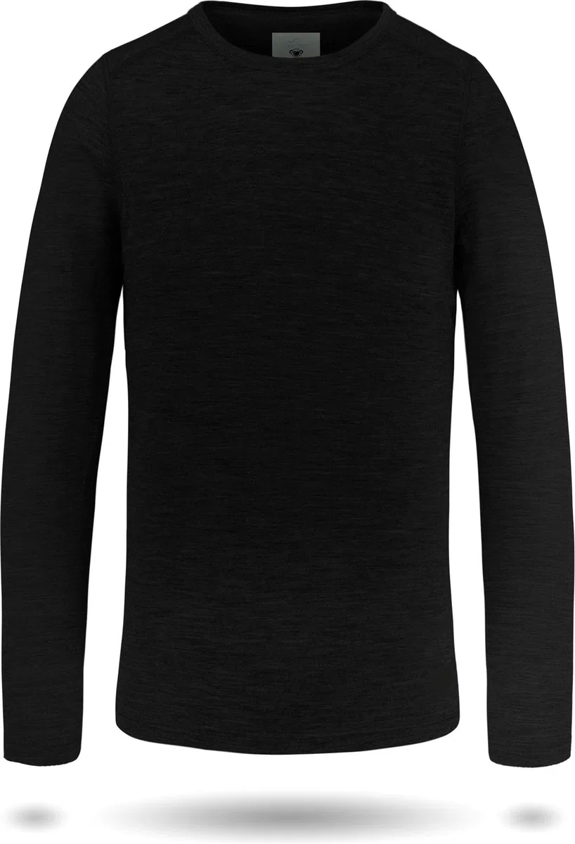 Kinder Merino Langarm Shirt Ski-Unterhemd Thermounterwäsche Funktionsshirt aus 100% Bio-Merinowolle für Junge und Mädchen