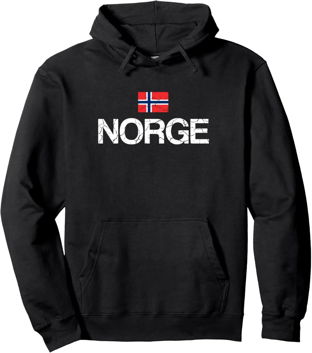 Norwegen Norwegische Flagge Pullover Hoodie