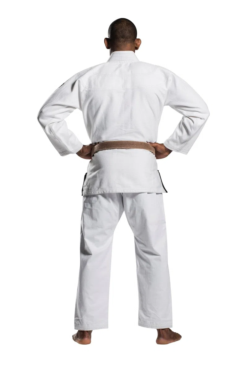 Ronin Plain BJJ Gi – Professionelle brasilianische Jiu Jitsu-Uniform – 100 % feinste, vorgeschrumpfte Baumwolle, 420 g/m², Perlengewebe