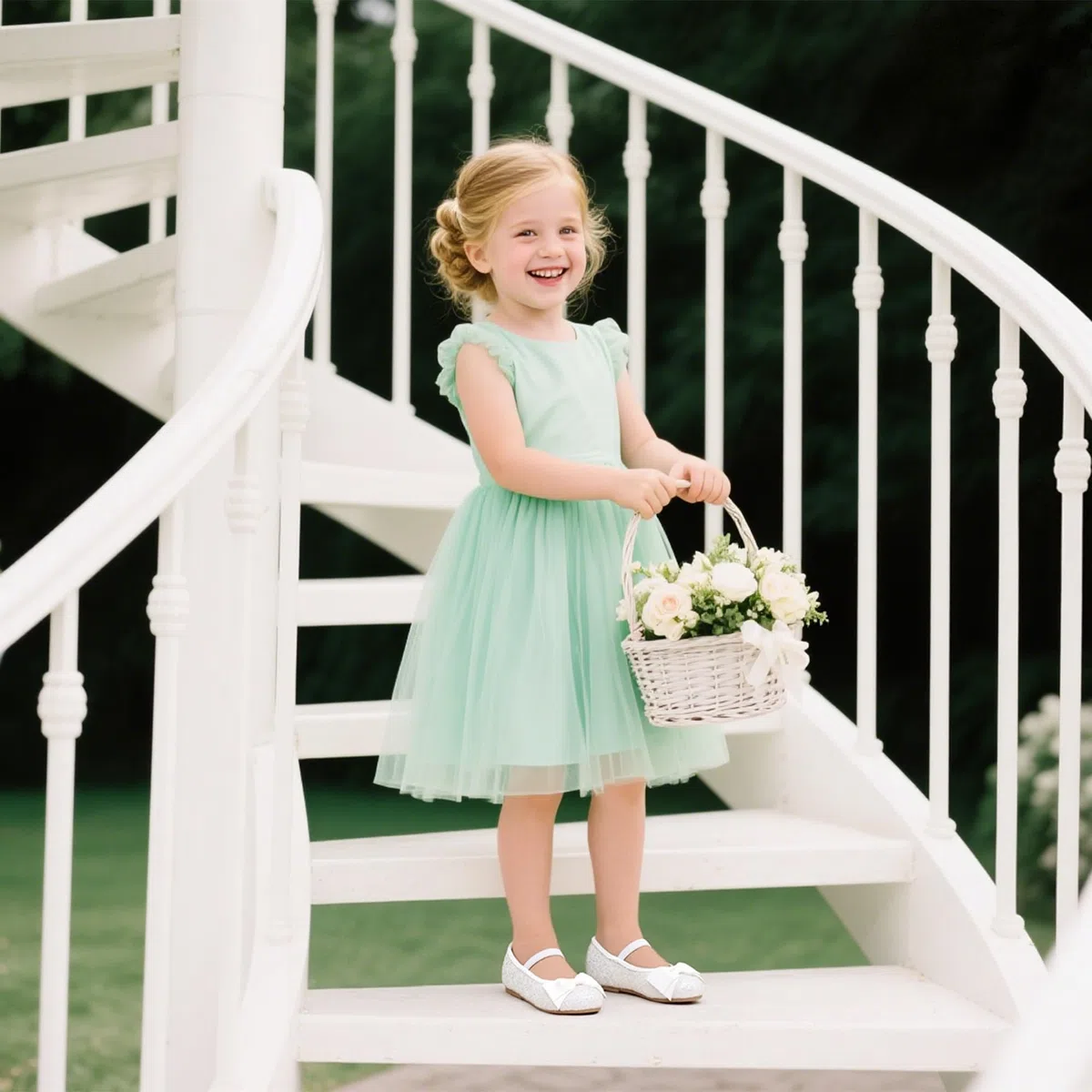 Kiderence Kleine Kleinkind Mädchen Kleid Schuhe Ballerina Ballett Wohnungen Kinder Mary Janes