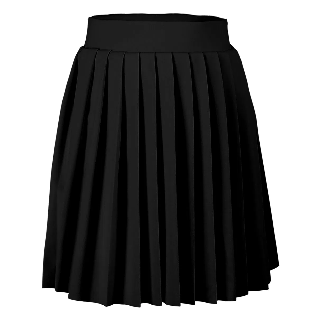 Faltenrock für Mädchen Kinder mit integrierten Shorts, Minirock Skorts mitmit 2 Seitentaschen, Mädchen Schuluniform-Skort Schwarze Skaterrock