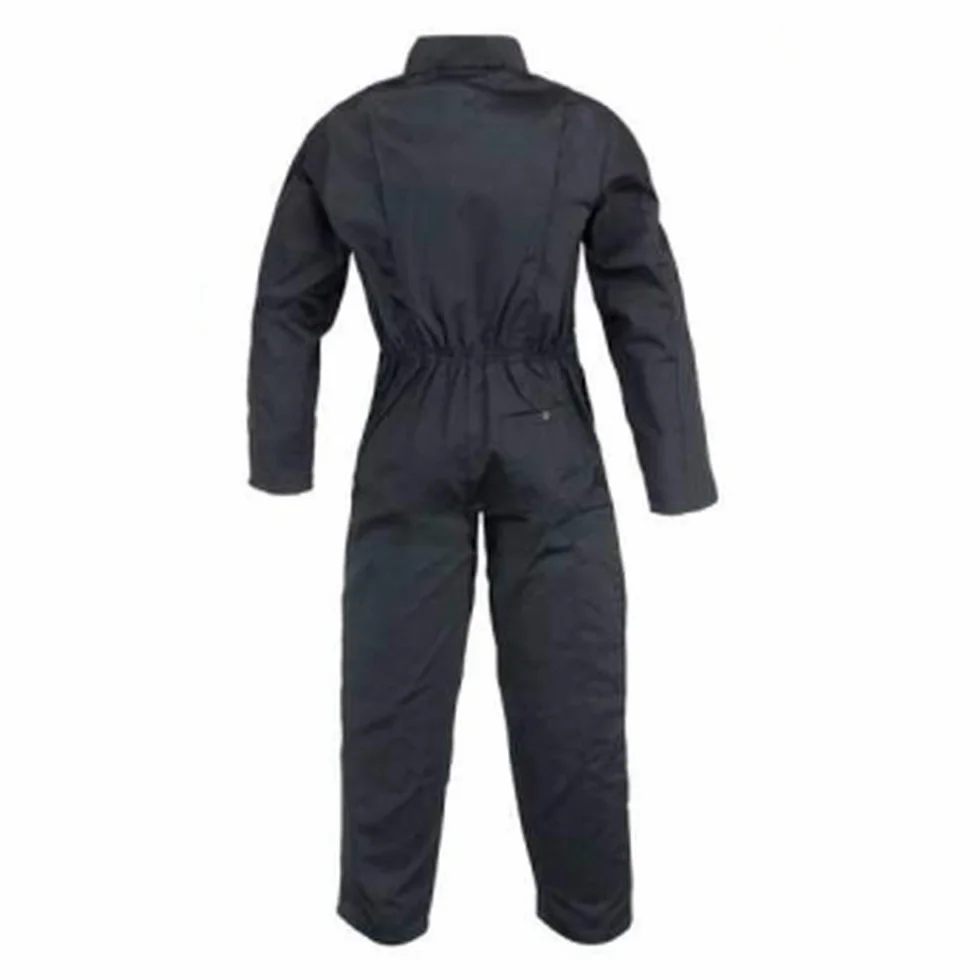 Arbeitsoverall 2 Reißverschlüsse Polybaumwolle schwarz 245 g/m2 XXL