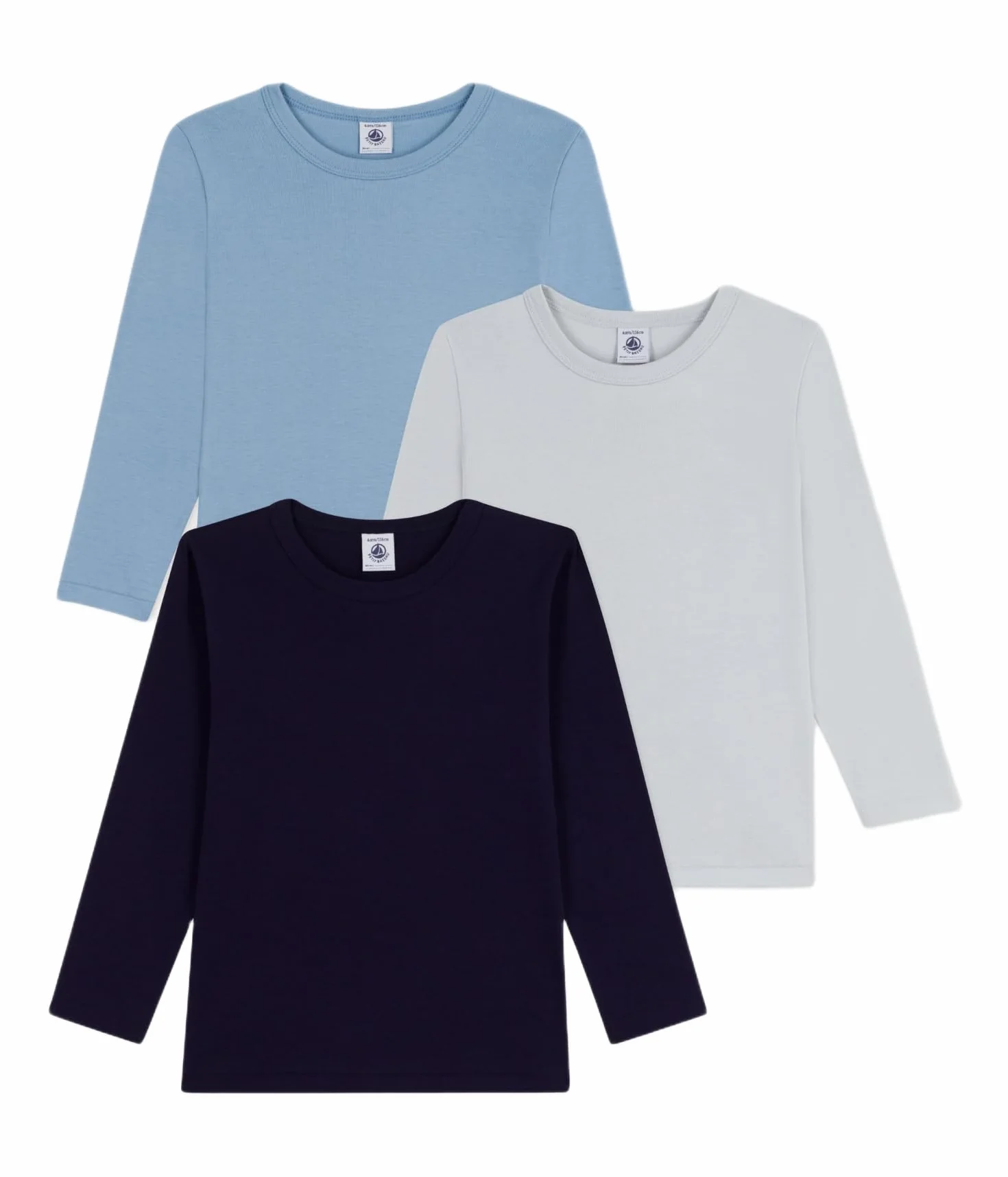 Petit Bateau Jungen 3 Ts Ml Un Unterwäsche Tag (3er Pack)