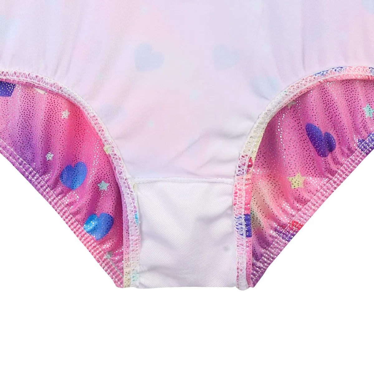 XFGIRLS Gymnastikanzug für Mädchen, Ballett, ärmellos, glitzernd, dreiteilig, mit Shorts und Haarband, 3–14 Jahre