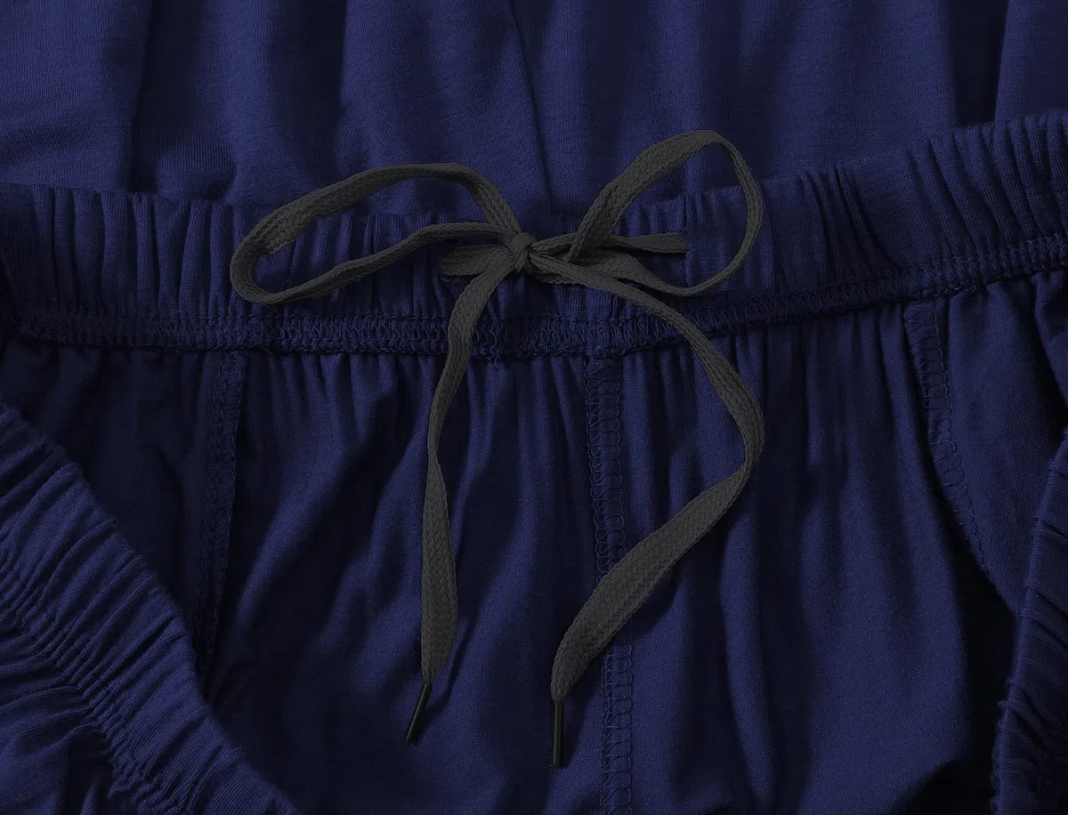 JINSHI Schlafanzughosen Modal Kurz Pyjamahose Nachtwäsche Schlafshorts für Herren