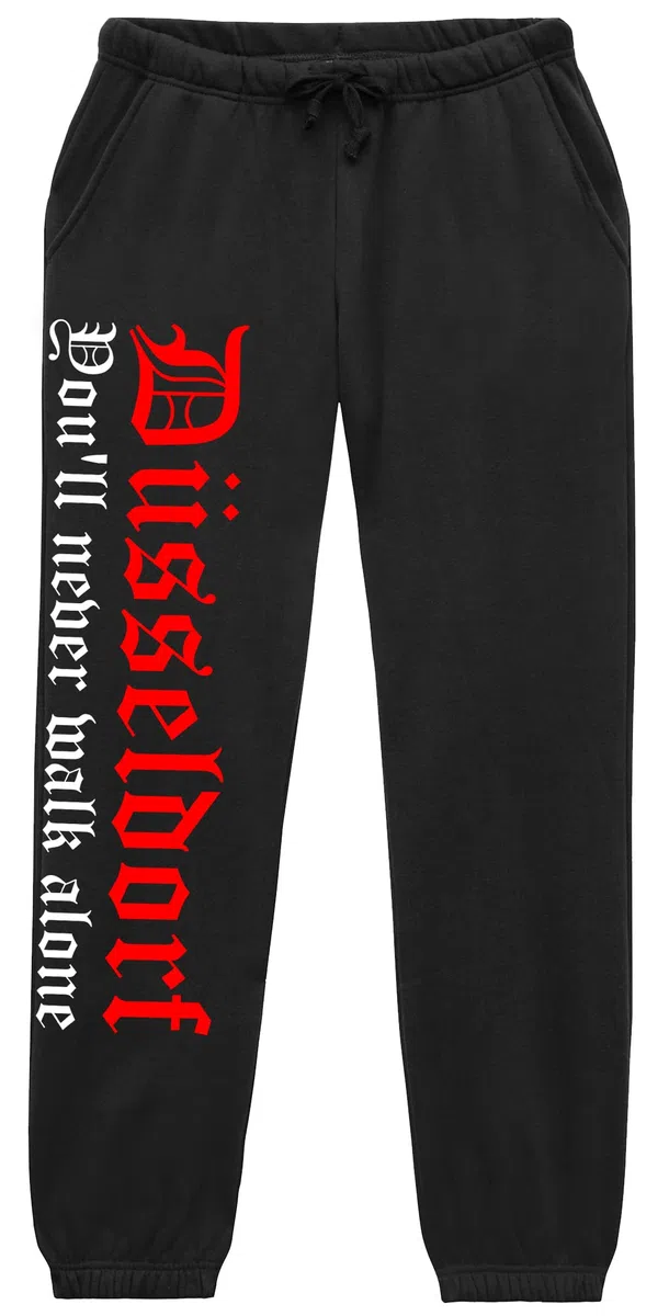 Düsseldorf Never Walk Alone Jogginghose | Düsseldorf Hose Herren Fussball Ultras Sport Freizeit