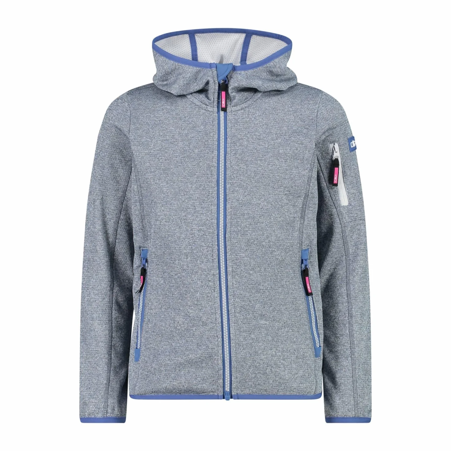 CMP Jacke aus Knit-Tech für Kinder mit Fester Kapuze, Jacke aus Knit-Tech für Kinder mit Fester Kapuze, Unisex – Kinder und Jugendliche