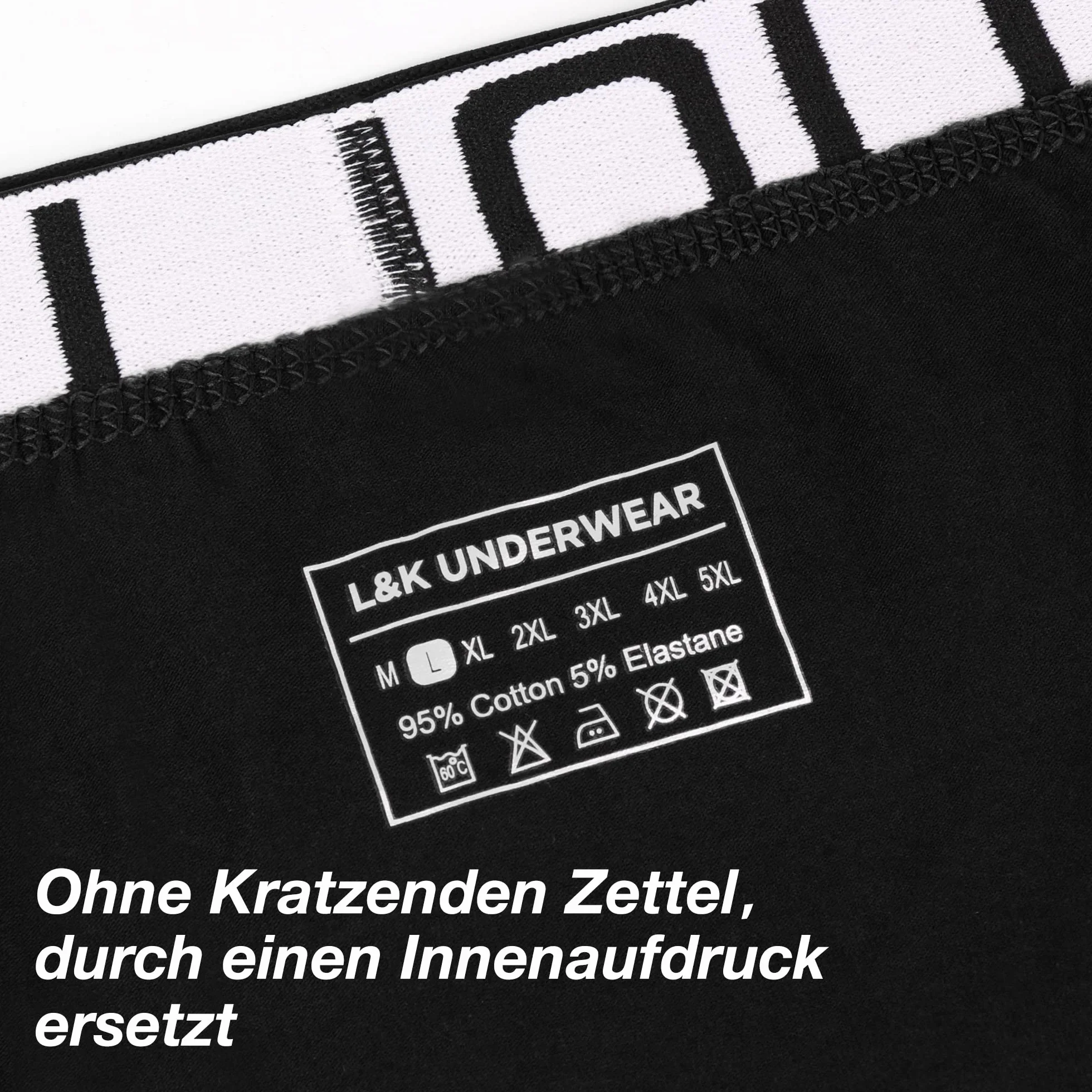 L&K 8/12er Pack Herren Retroshorts Boxershorts Männer Unterhosen aus Baumwolle mit Vorteilspack- Größen M-5XL-Schwarz Mehrfarbig-Bequeme Passform ohne kratzenden Zettel 1119