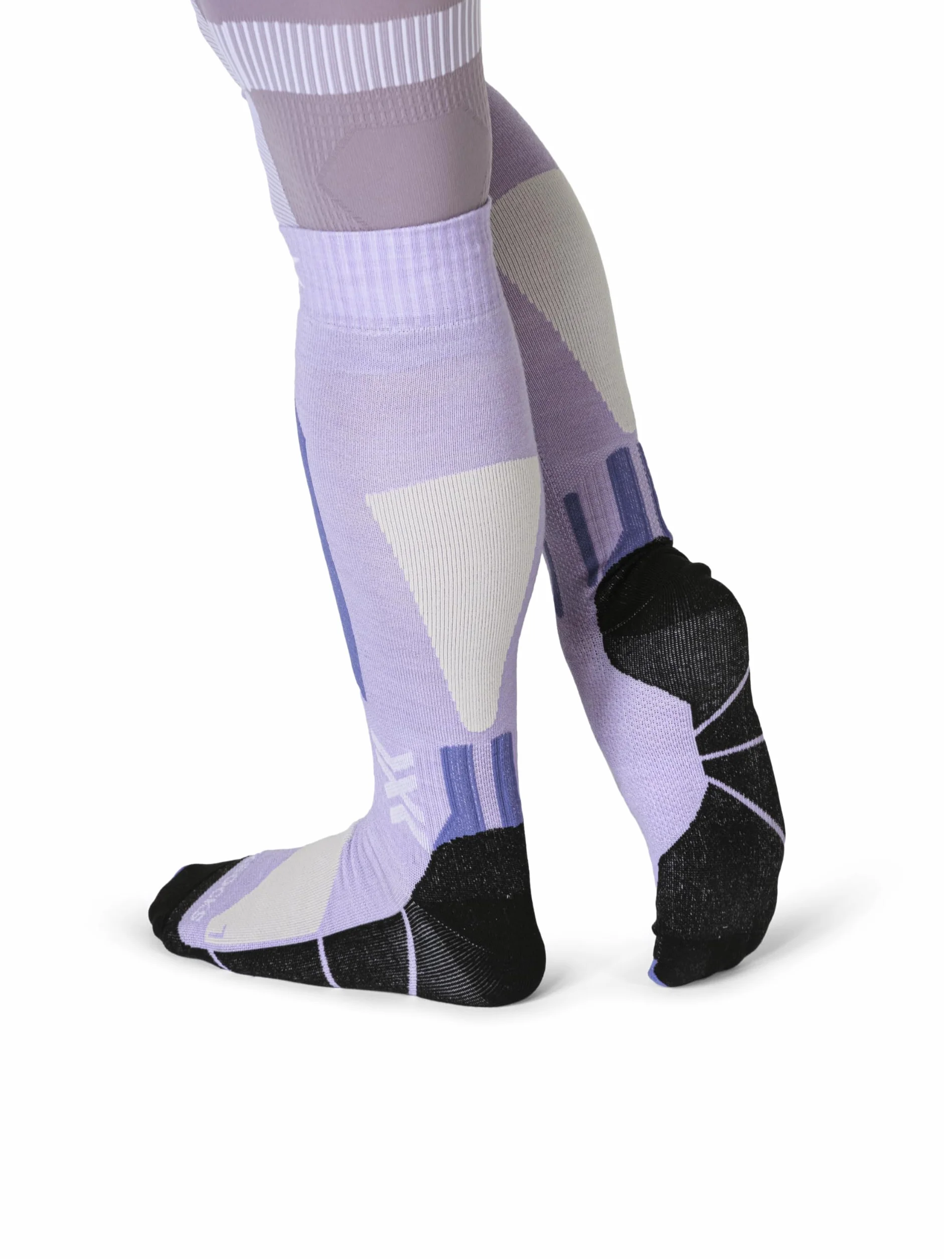 X-Socks Ski Discover Merino OTC – Merinowolle-Skisocken für Komfort & Wärme – O-Ring-Bandage für sicheren Halt & Unterstützung – Perfekt für Ski & Wintersport - Schwarz/Grau, 39-41