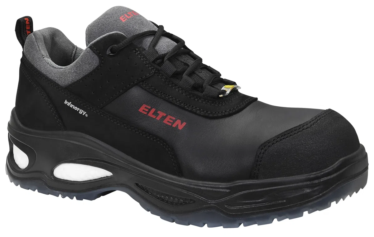 ELTEN MILES Low ESD S3 - robuster Herren-Sicherheitsschuh mit WELLMAXX | perfekte Dämpfung durch Infinergy-Kern (BASF) | Leder & Überkappe
