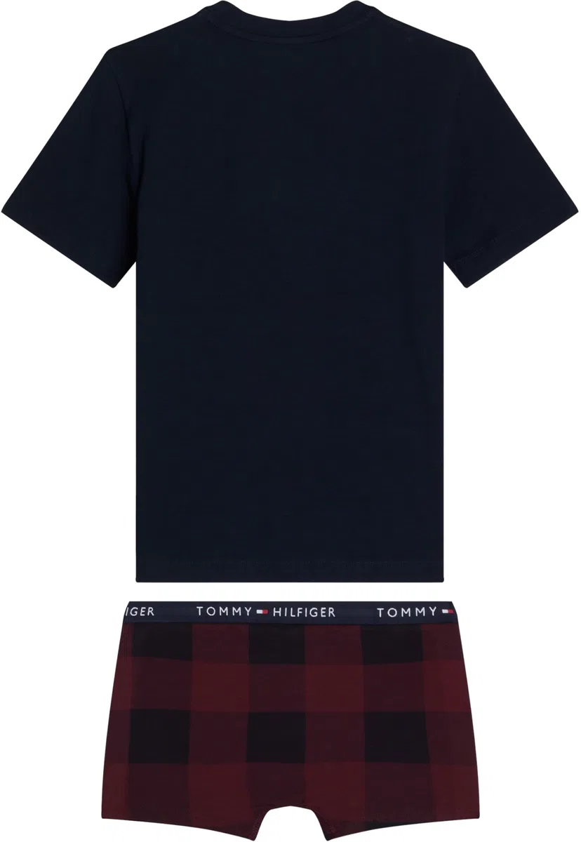 Tommy Hilfiger Jungen Geschenk-Set Boxed T-Shirt Kurzarm & Boxershorts Trunk