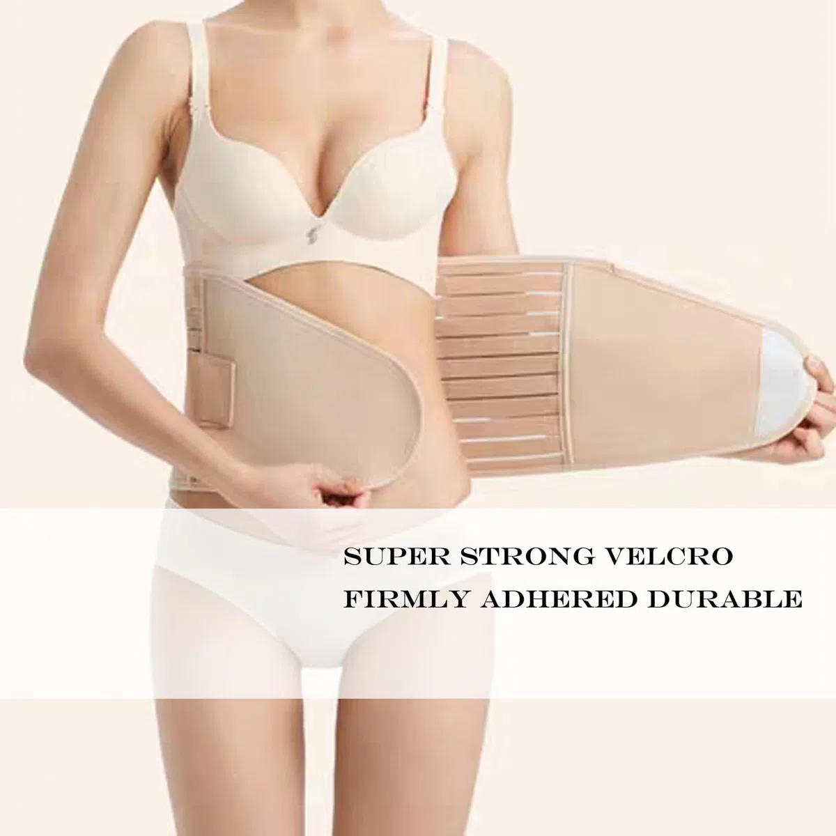 TiRain Damen 3 in 1 Postpartum Support - erholung Bauch/Taille/beckengurt Shapewear Nude One Size