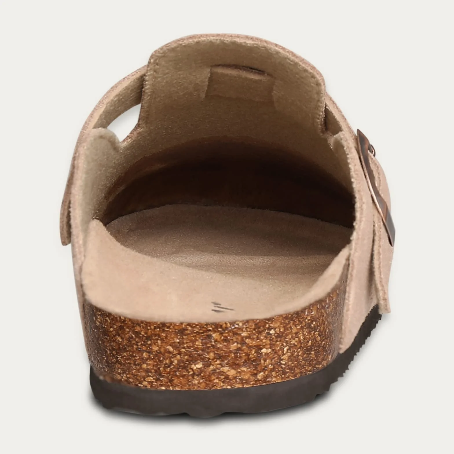 shevalues Wildleder Damen Clogs aus Leder rutschfest Unisex Pantoletten mit Premium Kork Fußbett für Frauen