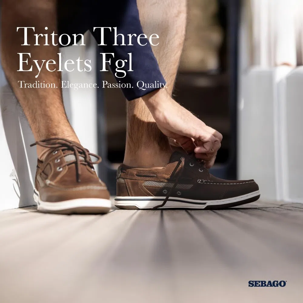 Sebago Herren Triton DREI-Ösen Bootsschuhe