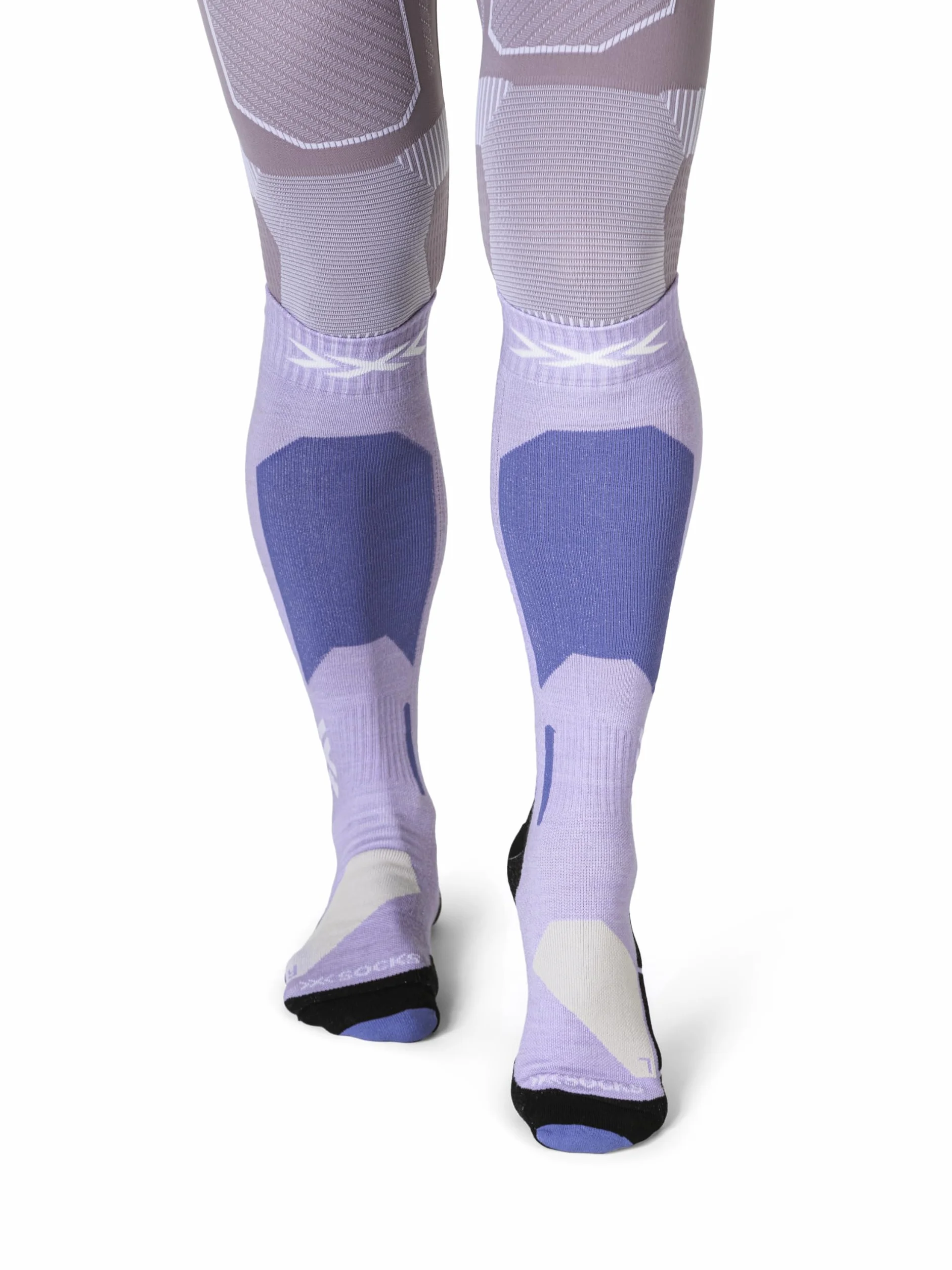 X-Socks Ski Discover Merino OTC – Merinowolle-Skisocken für Komfort & Wärme – O-Ring-Bandage für sicheren Halt & Unterstützung – Perfekt für Ski & Wintersport - Schwarz/Grau, 39-41
