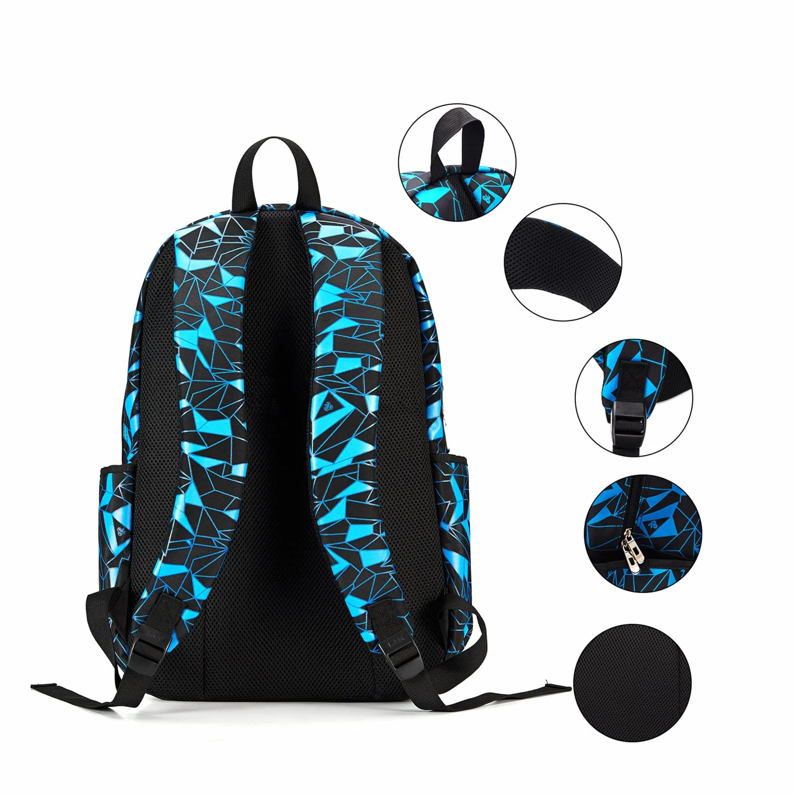 bunie Rucksack für Jungen Große Büchertasche wasserdichte Schultasche Federmäppchen Umhängetasche Set für Grundschule Mittelschule Gymnasium