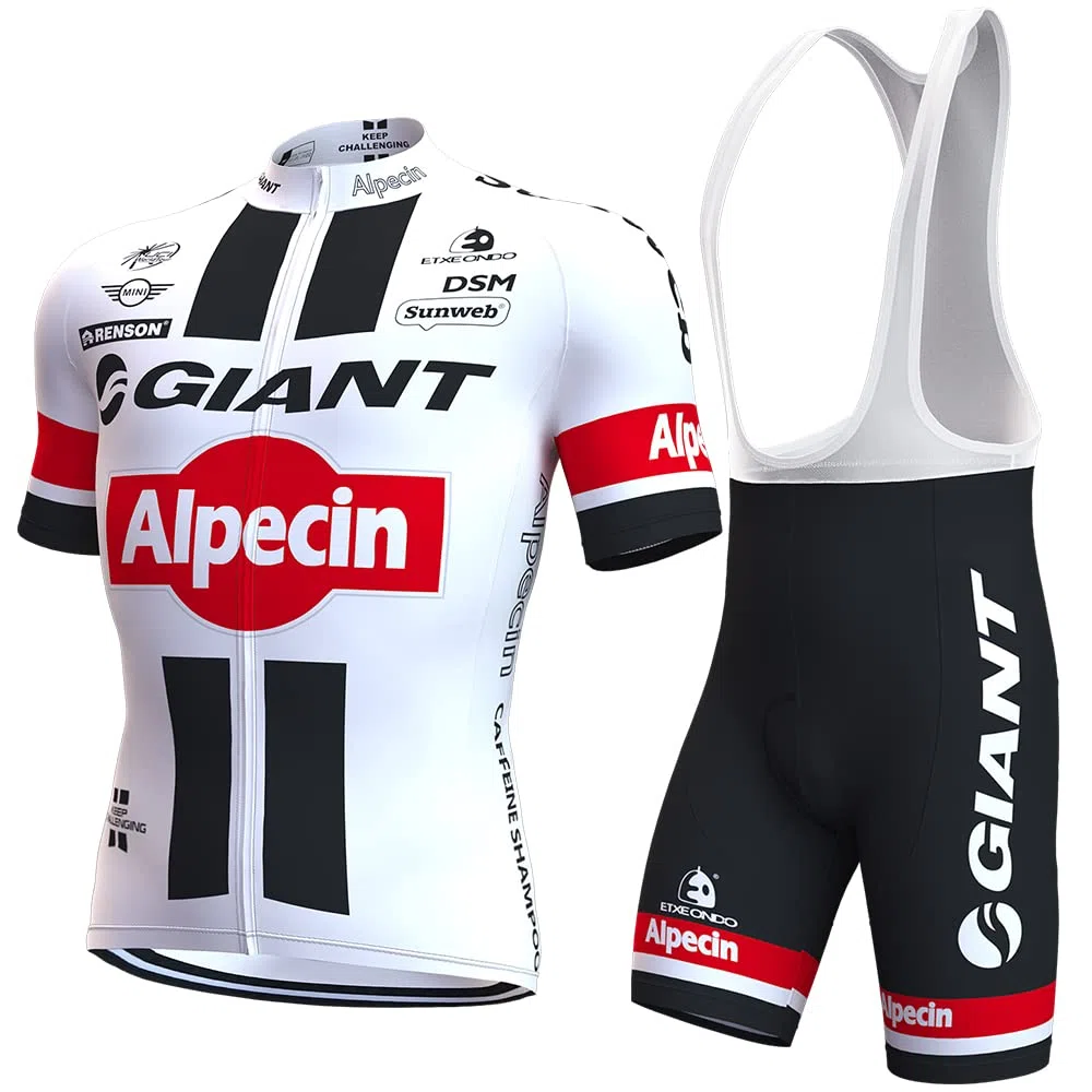Herren Kurzarm Fahrrad Trikot Set,Atmungsaktiv Schnell Trocknend Radtrikot Mit 4d Gel Gepolsterten Shorts Fahrradbekleidung Set