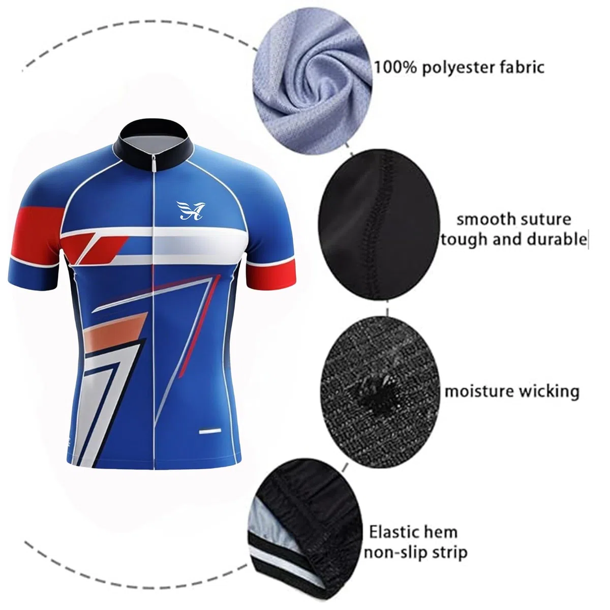 Pro Team 2025 Radtrikot Set für Herren, Sommer, Mountainbike-Jersey und Trägerhose mit 9D-Polsterung, Gel, atmungsaktiv, für Outdoor-Sportarten