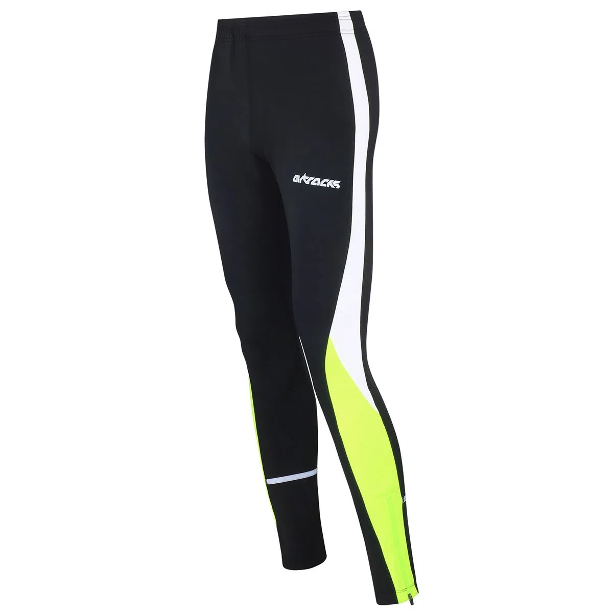 Airtracks Herren Funktions Laufhose Lang - Running Tight - Atmungsaktiv - Kompression - Reflektoren