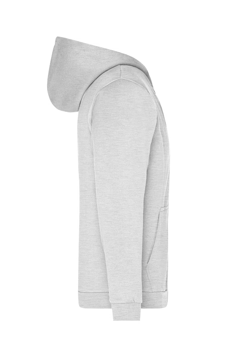 James & Nicholson Herren Basic Kapuzen-Sweatjacke - Klassische Sweatjacke mit Kapuze und Kordelzug