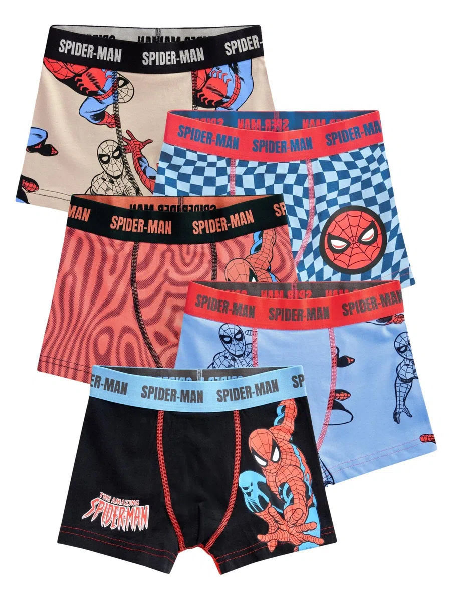NEXT Jungen Spiderman Unterhosen, 5 Pack 86-140
