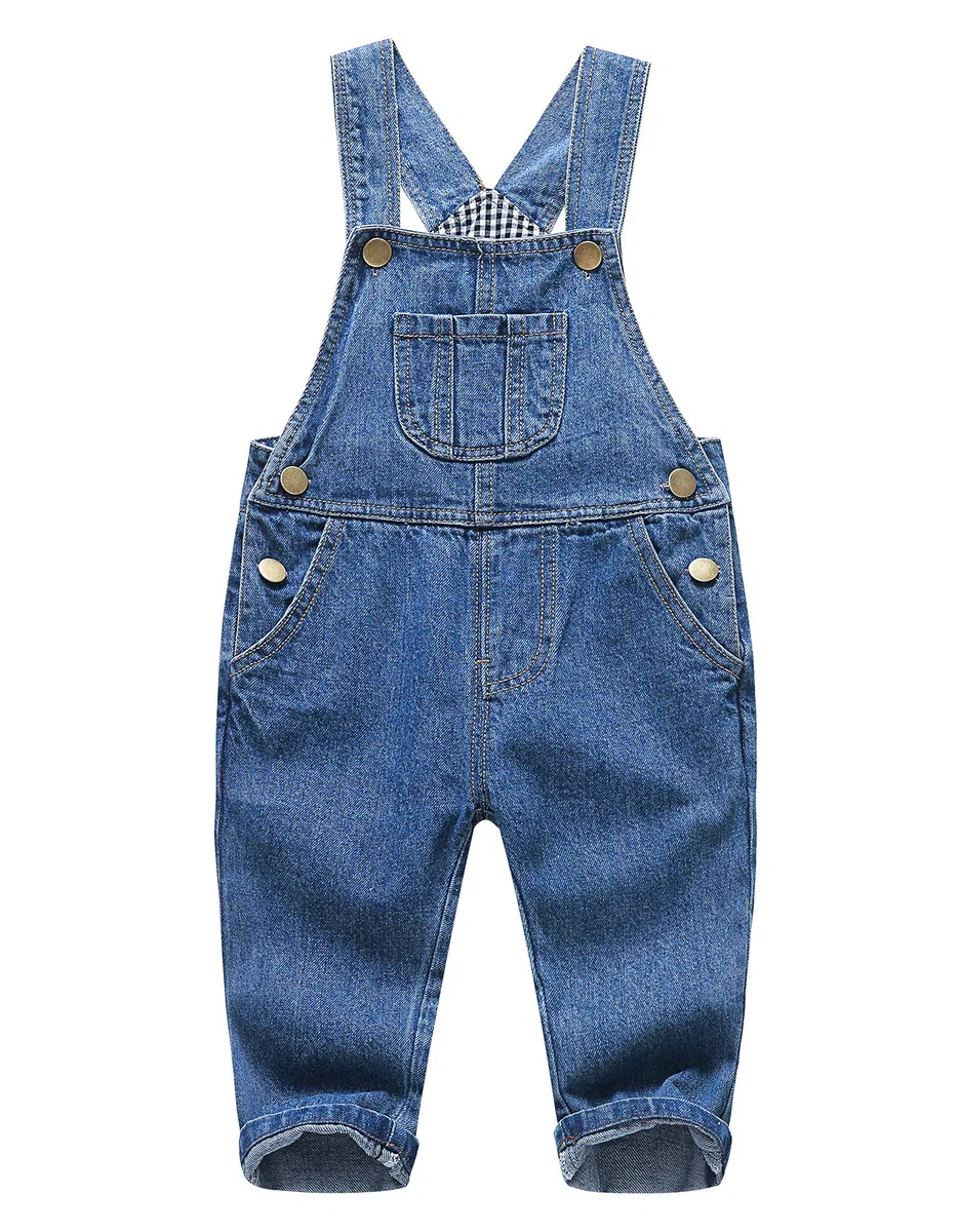 KIDSCOOL SPACE Baby Boy Girl Jean Overalls,Kleinkind zerrissene Denim süße Arbeitskleidung