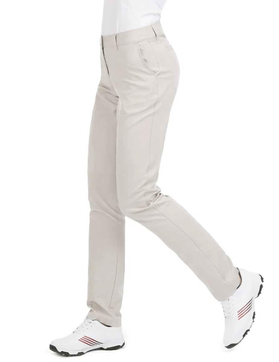 Women's Golf Pants Stretch Straight Lightweight Breathable Twill Work Chino Ladies Pants