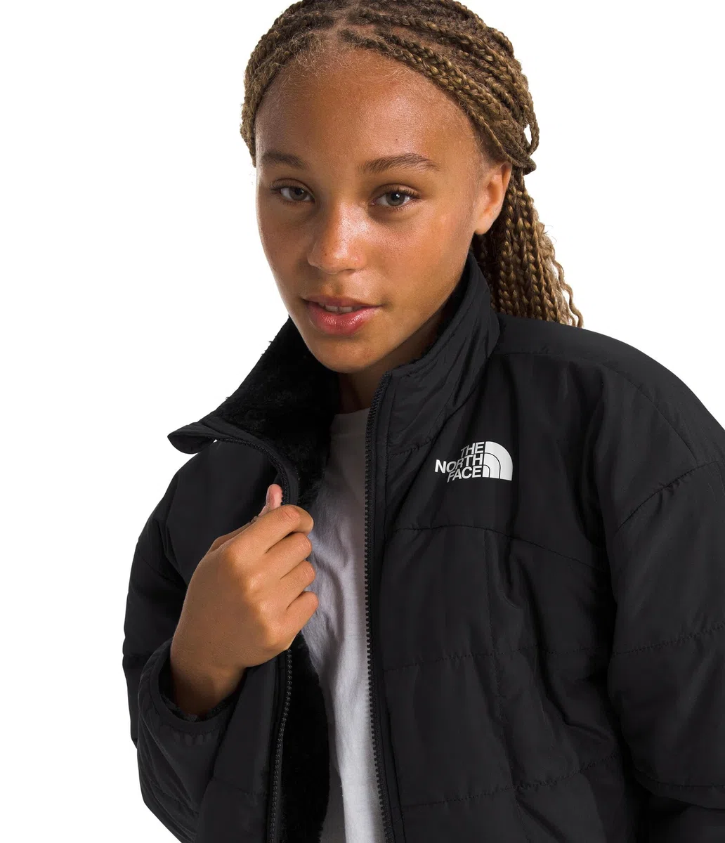 The North Face Reversible Shasta Full Zip Jacke für Kinder, Tnf Black, 10 Jahre