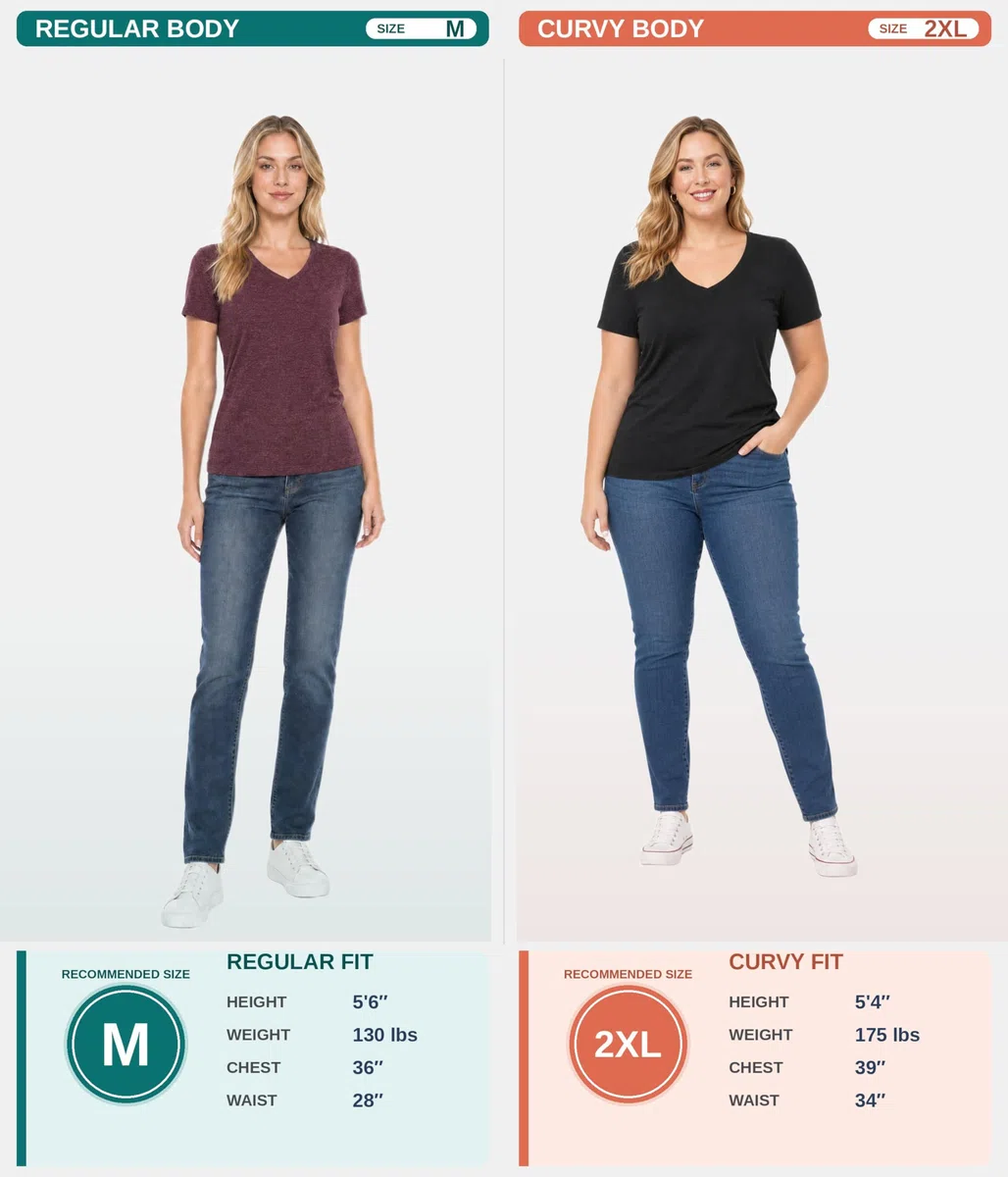 2er Pack Merino T Shirt Damen Kurzarm, Merinowolle V-Ausschnitt Shirt, Lightweight Thermo Undershirt Atmungsaktiv Frauen Base Layer