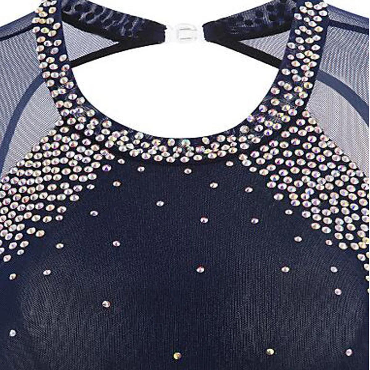 LIUHUO Skating-Rock, Damenkostüm, Mädchen, einfaches, großzügiges Eiskunstlaufkleid für Damen, Navy, M