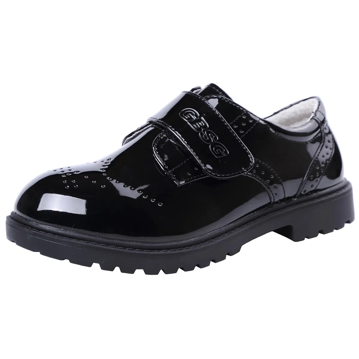 DADAWEN Jungen Anzugschuhe Mädchen Schule Uniformschuhe Party Hochzeitsschuhe Wasserdicht Lack Halbschuhe