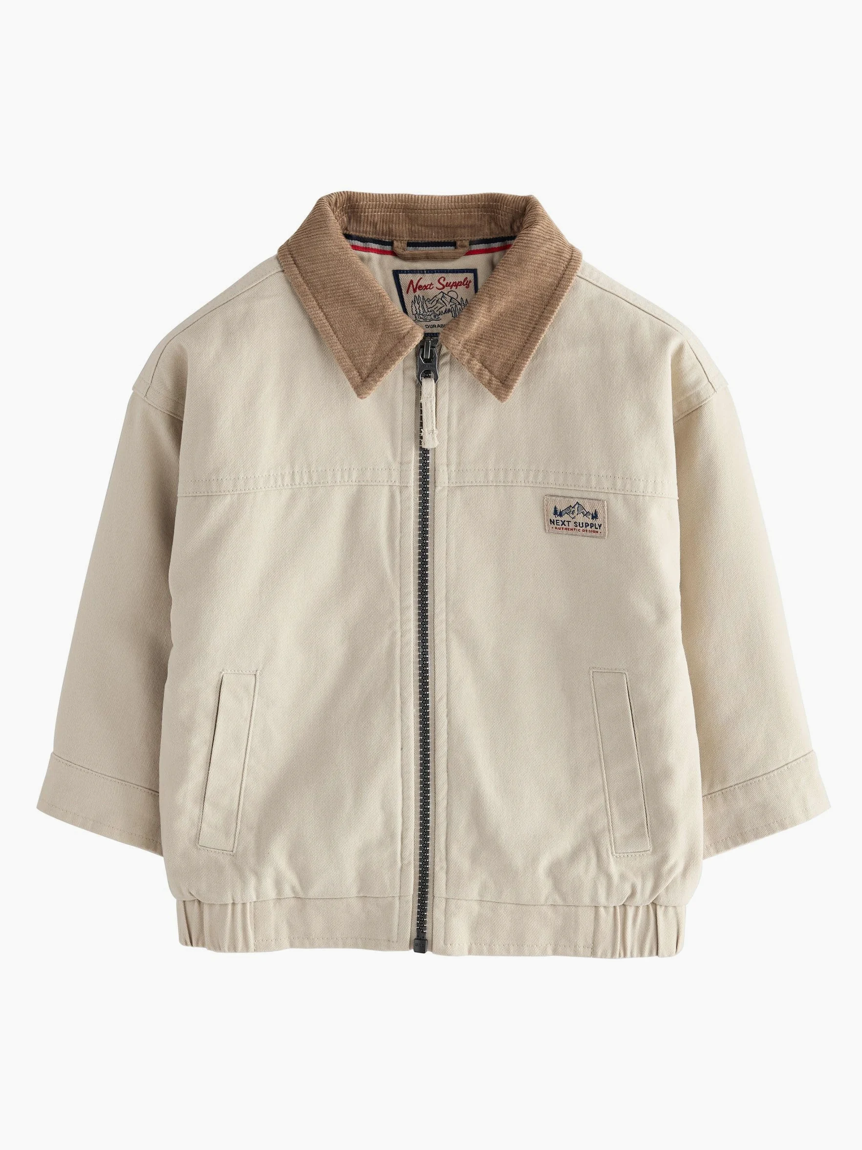 NEXT Jungen Canvas-Bomberjacke mit Cordkragen 62-122
