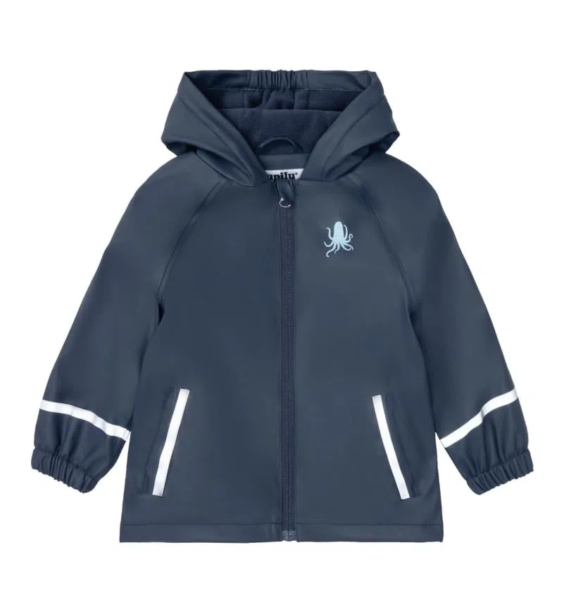 Lupilu Kleinkinder Jungen Matsch- und -Buddeljacke, wind- und wasserdicht, warmes Fleece Innenseite (Tentakel: 86,92)