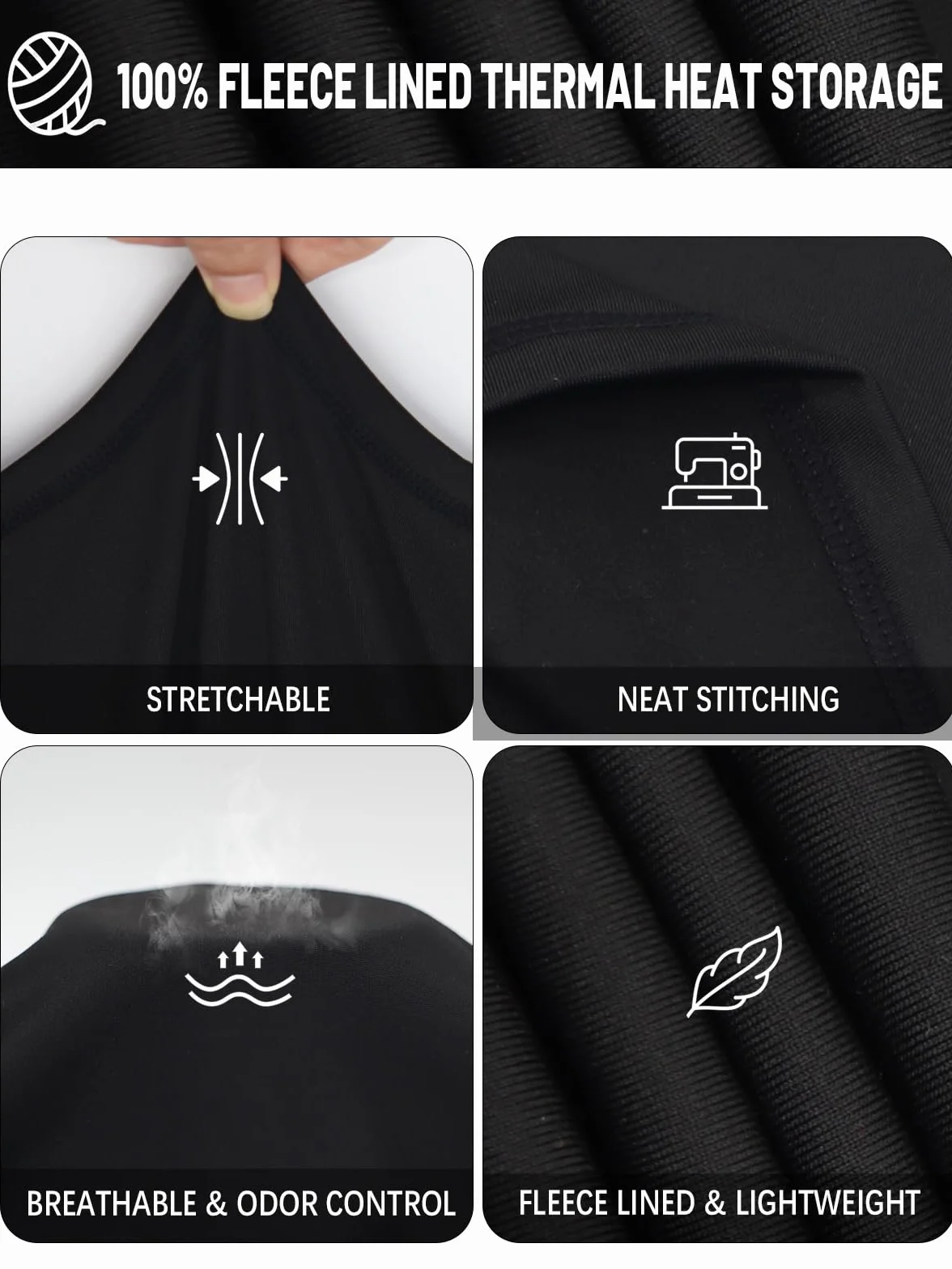Herren Thermounterwäsche Herren Funktionsunterwäsche Atmungsaktiv Thermo Unterwäsche Baselayer-Set