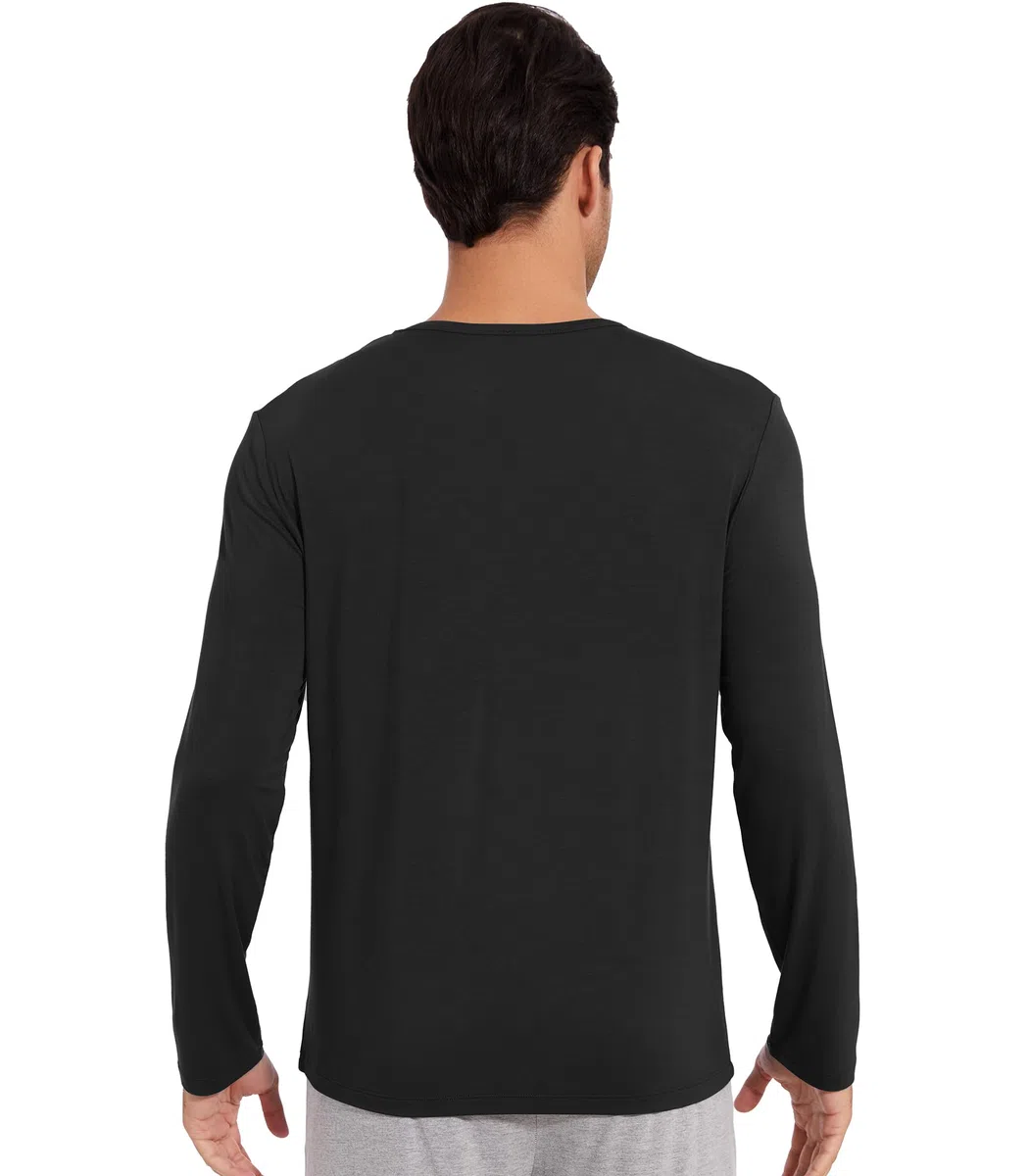 WiWi Herren Viskose von Bamboo Classic T-Shirts S-XXL