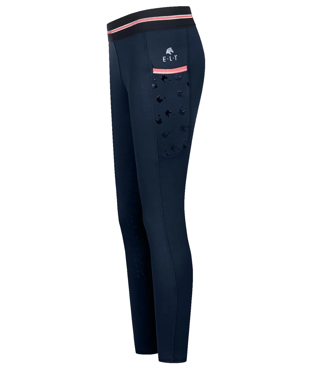 WALDHAUSEN Reitleggings Kinder Lucky Leni Nachtblau/Lucky Heart