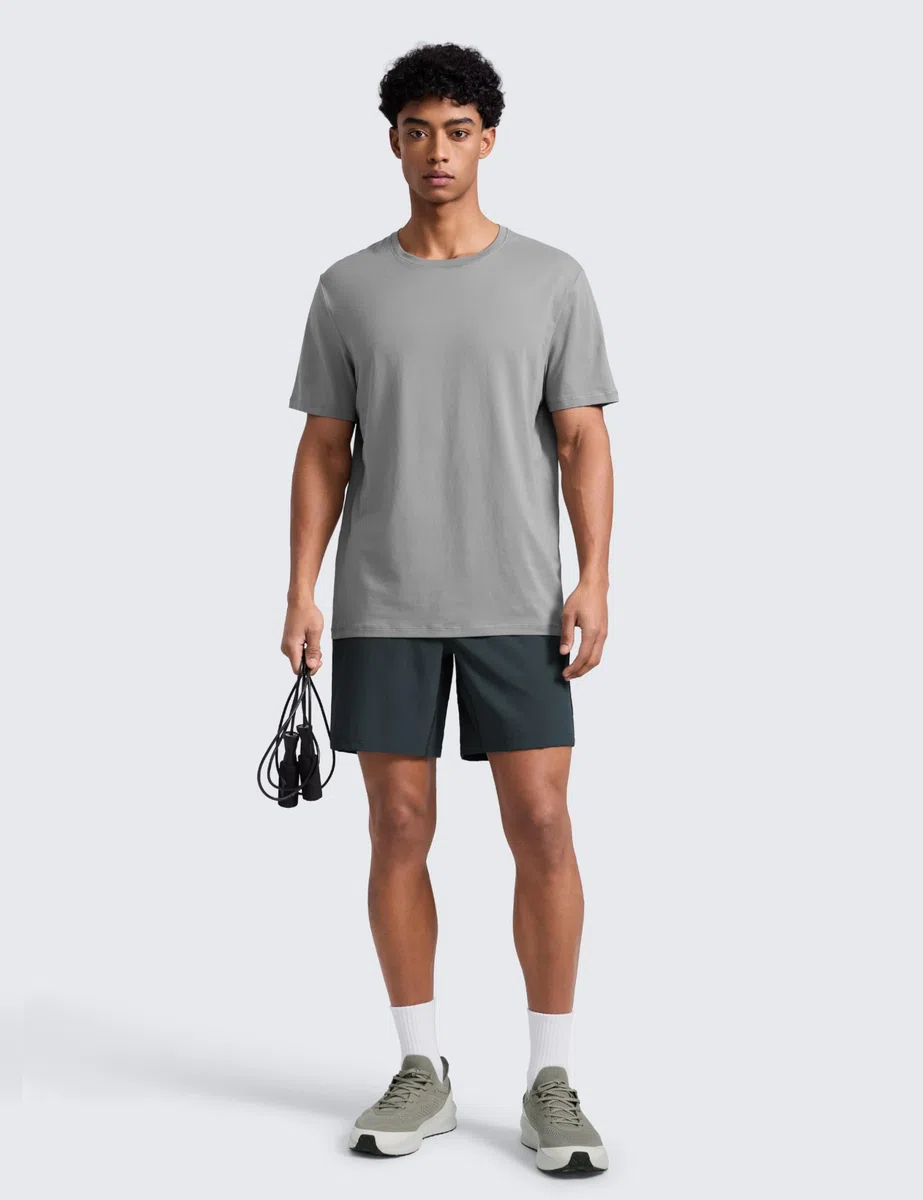 CRZ YOGA Herren Sports Shorts Schnelltrocknend Fitness Kurz Hose Laufshorts mit Taschen - 13/18/23cm